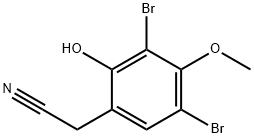 (3,5-DIBROMO-2-HYDROXY-4-METHOXY-PHENYL)-ACETONITRILE Structure