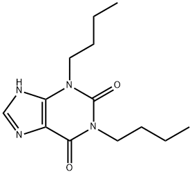 1,3-ジ-N-ブチルキサンチン 化学構造式