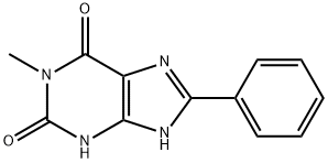 1-Methyl-8-phenyl-1H-purine-2,6(3H,7H)-dione 结构式
