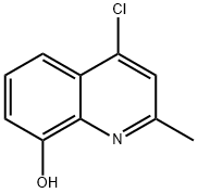 4-氯-8-羟基-2-甲基喹啉,28507-46-2,结构式