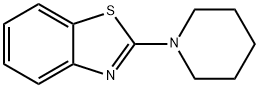 2-(1-哌啶基)苯并噻唑 结构式
