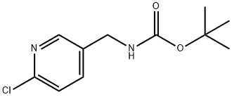 [(6-氯吡啶-3-基)甲基]氨基甲酸叔丁酯, 285119-72-4, 结构式