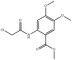 METHYL 2-[(2-CHLOROACETYL)AMINO]-4,5-DIMETHOXYBENZOATE Struktur