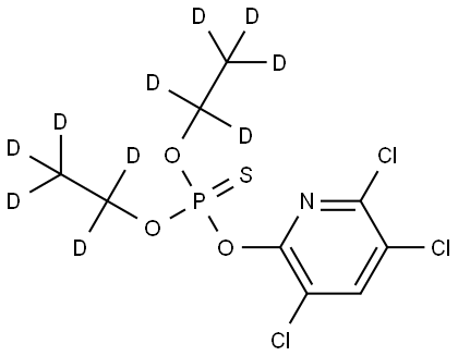 クロルピリホス‐D10標準原液 化学構造式