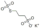3-(Methylsulfonylthio)-1-propanesulfonic acid potassium salt Structure