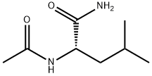 N-アセチル-L-ロイシンアミド 化学構造式