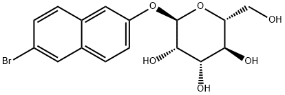 6-ブロモ-2-ナフタレニルα-D-マンノピラノシド 化学構造式