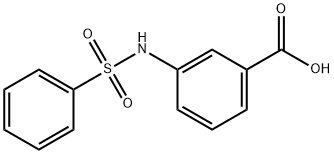 3-BENZENESULFONYLAMINOBENZOIC ACID Structure