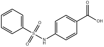 4-苯磺酰氨基苯甲酸 结构式