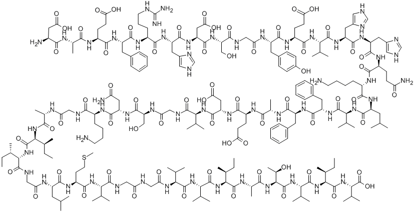 β淀粉样蛋白（1-46）,285554-31-6,结构式