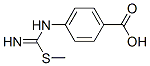 Benzoic acid, 4-[[imino(methylthio)methyl]amino]- (9CI),285556-33-4,结构式