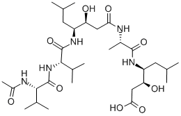 醋酸胃酶抑素,28575-34-0,结构式