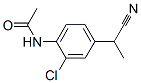 2-(4-ACETAMINO-3-CHLOROPHENYL)PROPIONITRILE 化学構造式