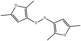 3,3'-ジチオビス(2,5-ジメチルフラン) 化学構造式