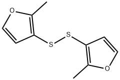 双(2-甲基-3-呋喃基)二硫 结构式