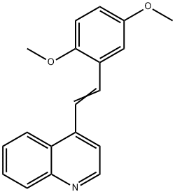 4-[2-(2,5-dimethoxyphenyl)ethenyl]quinoline 结构式