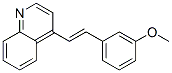 4-[2-(3-methoxyphenyl)ethenyl]quinoline Structure