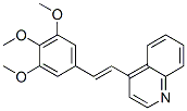 4-[2-(3,4,5-trimethoxyphenyl)ethenyl]quinoline Structure
