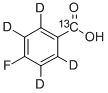 4-FLUOROBENZOIC ACID-ALPHA-13C-2,3,5,6-D4 Structure