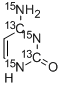 CYTOSINE-2,4-13C2-15N3 Struktur