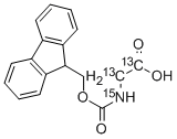 N-(9-FLUORENYLMETHOXYCARBONYL)GLYCINE-, 285978-13-4, 结构式