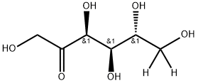 D-フルクトース-6-D2 化学構造式