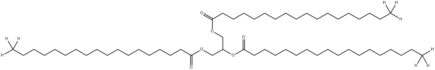 トリ(オクタデカン酸-18,18,18-D3)グリセリル 化学構造式