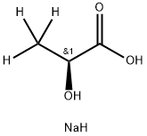 L-乳酸-3,3,3-D3ナトリウム 化学構造式