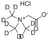 N-(CARBOXYMETHYL)-N,N,N-TRIMETHYL-D9-AMMONIUM CHLORIDE Struktur