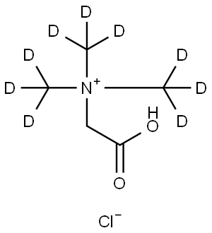 N-(CARBOXYMETHYL)-N,N,N-TRIMETHYL-D9-AMMONIUM CHLORIDE Struktur