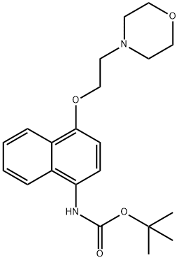 tert-butyl 4-(2-Morpholinoethoxy)naphthalen-1-ylcarbaMate Struktur