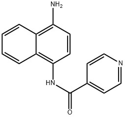 N-(4-Amino-1-naphthalenyl)-4-pyridinecarboxamide,285984-54-5,结构式
