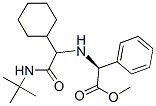 Benzeneacetic acid, alpha-[[1-cyclohexyl-2-[(1,1-dimethylethyl)amino]-2-oxoethyl]amino]-, methyl ester, (alphaS)- (9CI) Structure