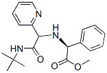 Benzeneacetic acid, alpha-[[2-[(1,1-dimethylethyl)amino]-2-oxo-1-(2-pyridinyl)ethyl]amino]-, methyl ester, (alphaS)- (9CI) Struktur