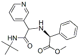 Benzeneacetic acid, alpha-[[2-[(1,1-dimethylethyl)amino]-2-oxo-1-(3-pyridinyl)ethyl]amino]-, methyl ester, (alphaS)- (9CI)|