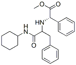 Benzeneacetic acid, alpha-[[2-(cyclohexylamino)-2-oxo-1-(phenylmethyl)ethyl]amino]-, methyl ester, (alphaS)- (9CI) 结构式