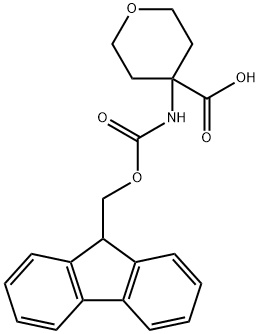 4-(FMOC-AMINO)-TETRAHYDROPYRAN-4-CARBOXYLIC ACID Structure