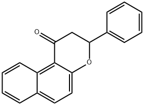 2,3-二氢-3-苯基-1H-萘并[2,1-B]吡喃-1-酮 结构式