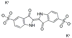 INDIGODISULFONATE DIPOTASSIUM SALT 结构式