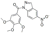 (5-nitroindazol-1-yl)-(3,4,5-trimethoxyphenyl)methanone Struktur