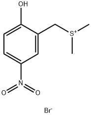 二甲基(2-羟基-5-硝基苄基)溴化锍, 28611-73-6, 结构式