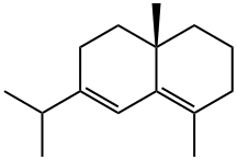 [S,(-)]-2,3,4,4a,5,6-Hexahydro-1,4a-dimethyl-7-(1-methylethyl)naphthalene Struktur