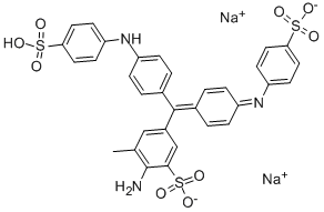 Dinatriumhydrogenaminomethyl[[4-[(sulfonatophenyl)amino]phenyl][4-[(sulfonatophenyl)imino]cyclohexa-2,5-dien-1-yliden]methyl]benzolsulfonat