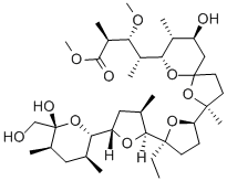モネンシンメチル 化学構造式