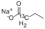 SODIUM BUTYRATE-2-13C Structure