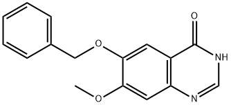 7-Methoxy-6-benzyloxyquinazolin-4-one 化学構造式