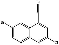 6-溴-2-氯-4-喹啉甲腈, 286430-90-8, 结构式