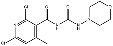 N-[(2,6-DICHLORO-4-METHYL-3-PYRIDYL)CARBONYL]-N'-MORPHOLINOUREA Structure