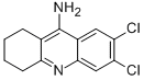 5,6,7,8-テトラヒドロ-2,3-ジクロロアクリジン-9-アミン 化学構造式
