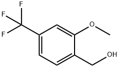 2-メトキシ-4-(トリフルオロメチル)ベンジルアルコール 化学構造式